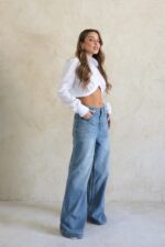 ⁦גינס קיפול כהה אניס⁩ – תמונה ⁦2⁩