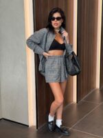 חליפה גופיה משבצות