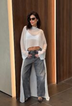 חולצה שיפון מימי