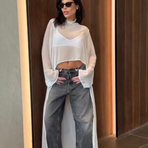 חולצה שיפון מימי