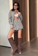 ⁦חליפה גופיה משבצות⁩ – תמונה ⁦2⁩