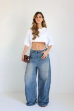 ⁦ג׳ינס קיפול בלי קרעים⁩ – תמונה ⁦3⁩