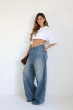 ⁦ג׳ינס קיפול בלי קרעים⁩ – תמונה ⁦9⁩