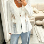 חולצה גקט תחרה